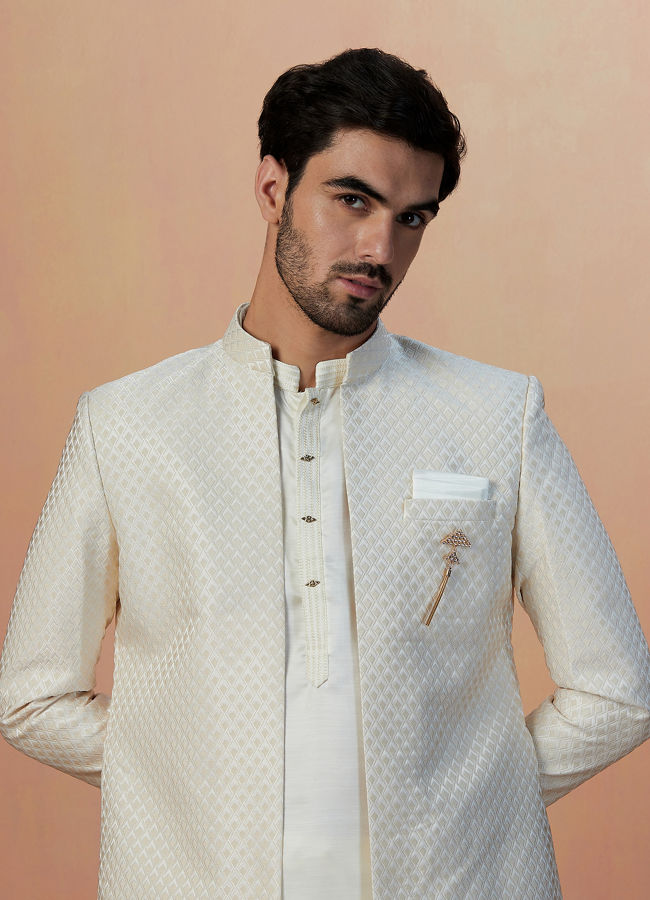 Manyavar indo western outlet kurta